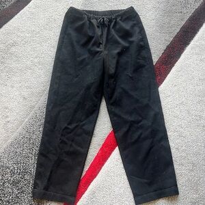 Babaton Aritzia Black Drawstring Straight Leg Pants